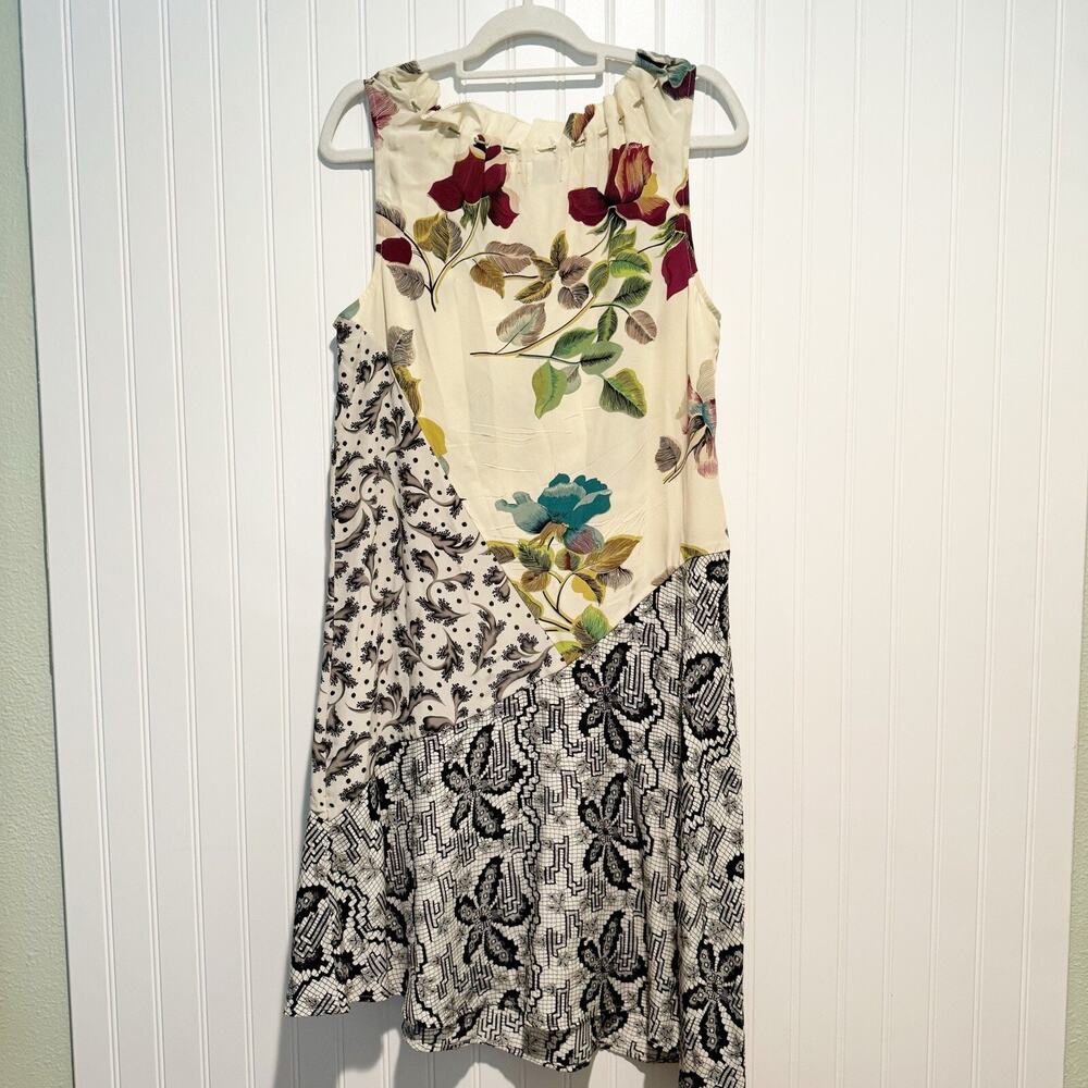 Anthropologie Postmark Arcadie Silk Dress Boho Y2K Size 10 - Picture 8 of 8